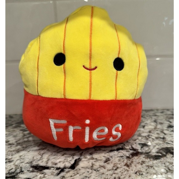 Squishmallows Flip A Mallows 8" Aika The Axolotl & Floyd The French Fries Plush - Picture 4 of 5